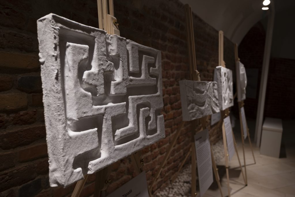 În această imagine este fotografiată o machetă 3D din plan mai apropiat